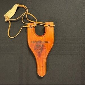Professional Model Wooden Sling Shot From Medora ND.